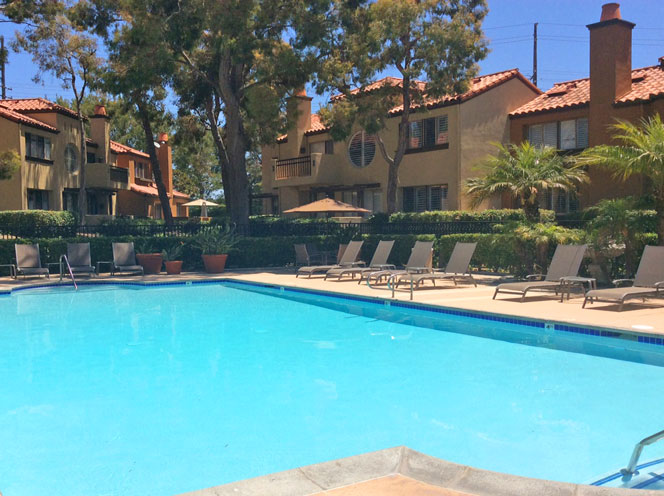 Big Canyon Villas Community Pool in Newport Beach, California