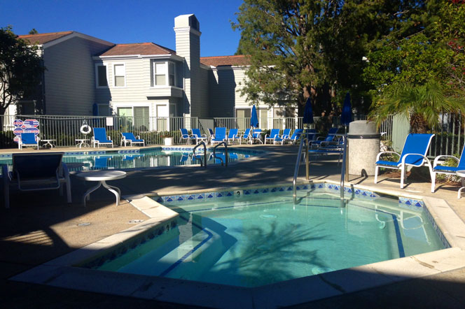 Bayridge Newport Beach Association Pool and Spa Area