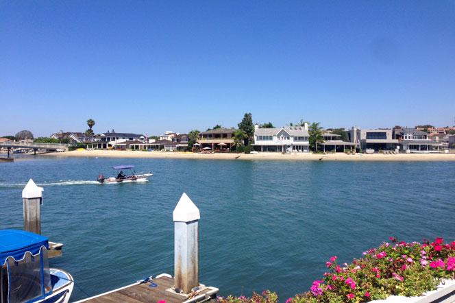 Collins Island Water Front Homes in Newport Beach, California